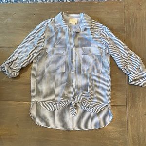 Women's front tie button up Maeve shirt